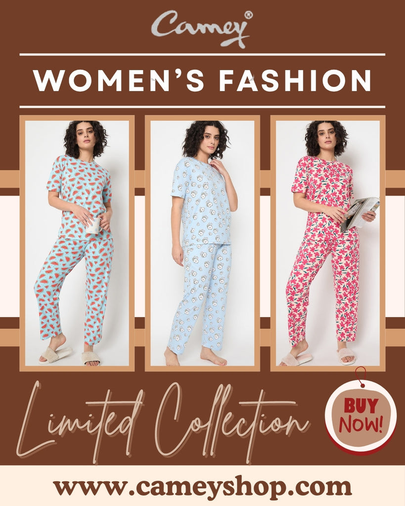 Discover Comfort and Style with Women Night Suits from Camey Shop
