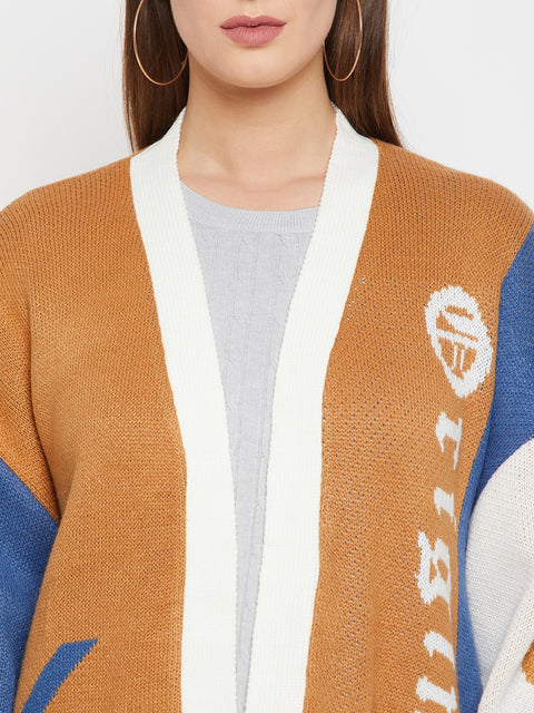 Women Full Sleeve Woolen Shrug|Cardigan with 2 side pockets