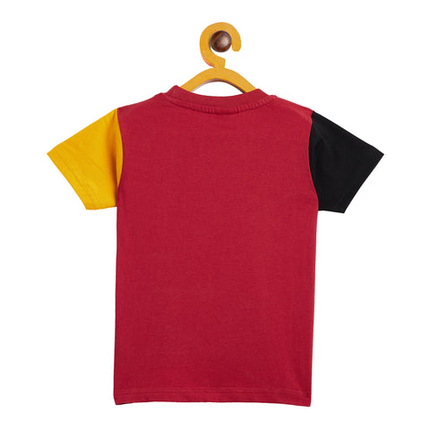 Boy's Maroon Half Sleeve T-Shirt - Camey Shop