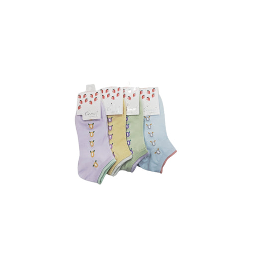 Camey Ankle Length Socks for Women (Assorted) Pack of 4 - Camey Shop
