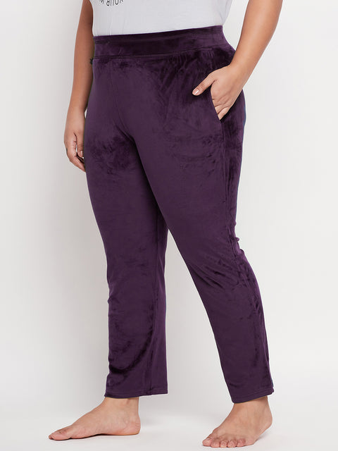 Women's Winter Soft & Warm Velvet Lower/Track Pant/Pyjama with 2 side pockets