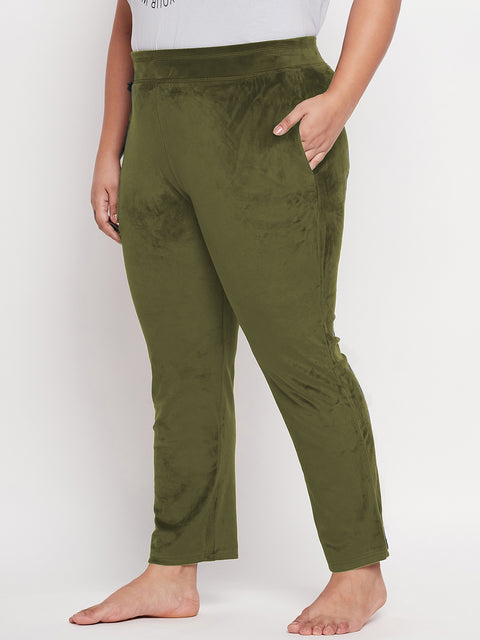 Women's Winter Soft & Warm Velvet Lower/Track Pant/Pyjama with 2 side pockets