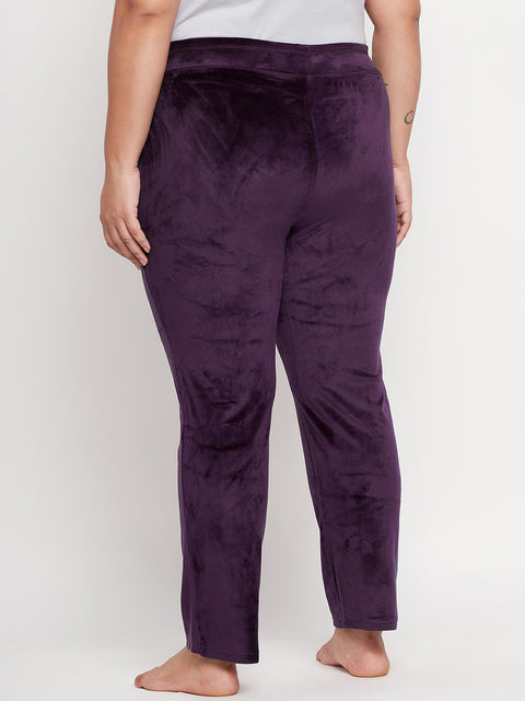 Women's Winter Soft & Warm Velvet Lower/Track Pant/Pyjama with 2 side pockets