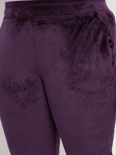 Women's Winter Soft & Warm Velvet Lower/Track Pant/Pyjama with 2 side pockets