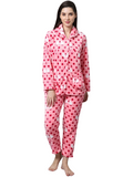 Women's Winter Full Sleeve Regular Fit Night Suit Top and Pyjama Set Ladies Night Dress