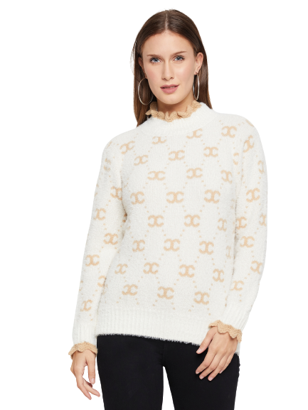 Women Woolen winter full sleeve high Neck top|Sweater