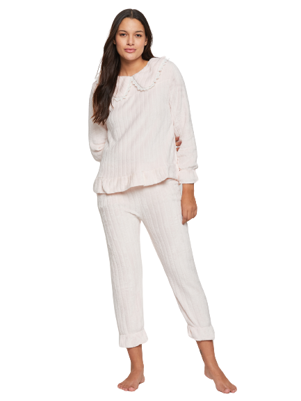 Women Printed Winter Full Sleeve Top and Pajama Pants