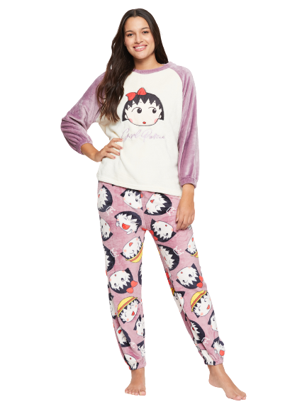 Women Printed Winter 3/4 Sleeve Top and Pajama Pants