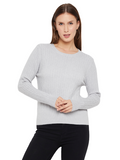 Women Woolen winter full sleeve Round Neck top|Sweater