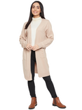 Women Full Sleeve Woolen Shrug/Cardigan with 2 front pockets