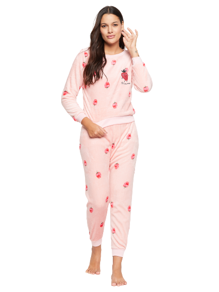 Women Printed Winter Full Sleeve Top and Pajama Pants