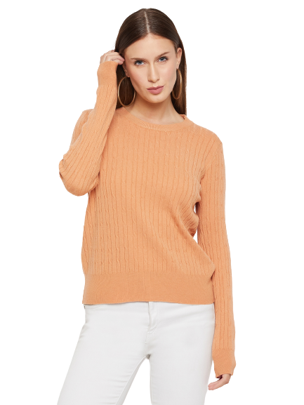 Women Woolen winter full sleeve Round Neck top|Sweater