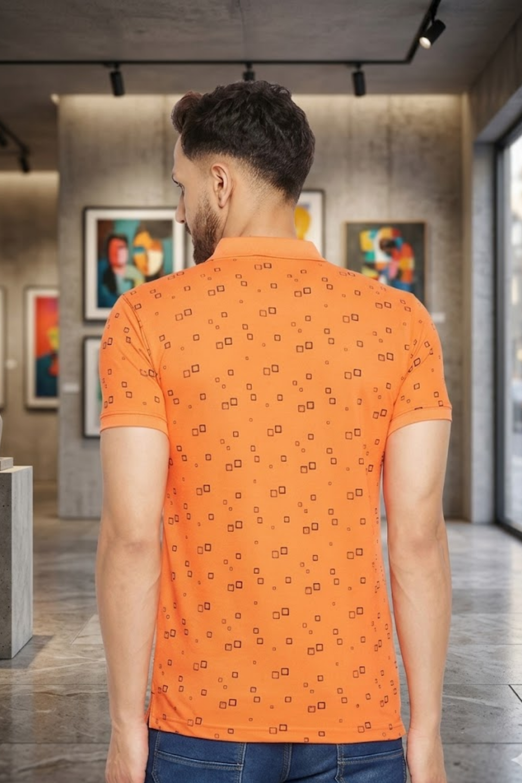 Camey Men's Graphic Tees – Strong Prints, Soft Cotton| Men's Printed Half Sleeves Cotton Front Button T-Shirt