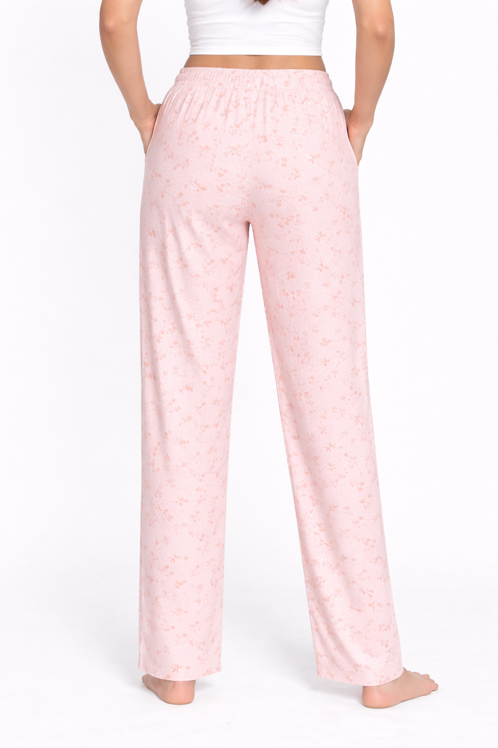 Camey Women's Printed Pyjama Pants, Floral Pattern, Sleepwear