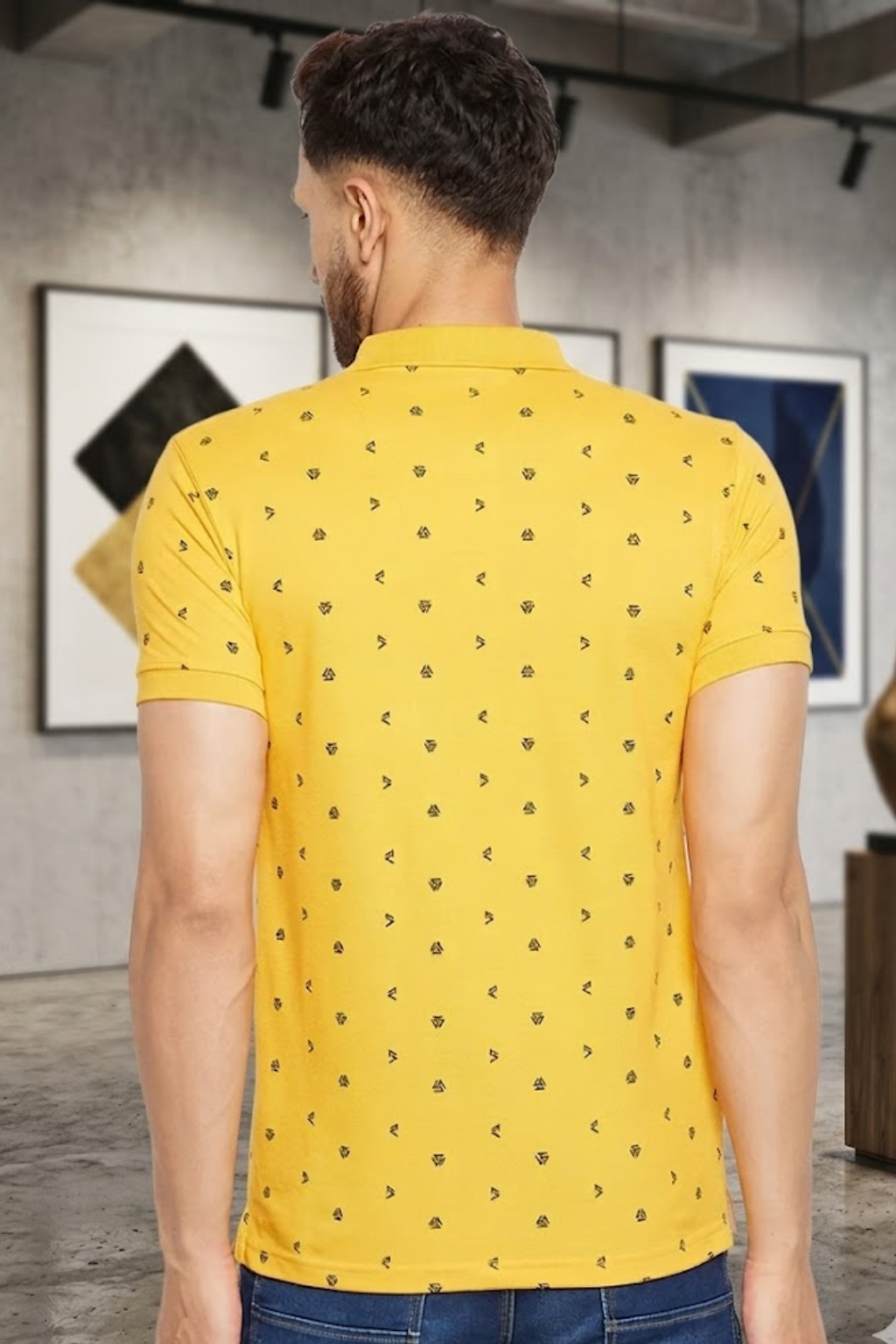 Camey Classic T-Shirts – Ideal Men's Wardrobe Essential | Men's Printed Half Sleeves Cotton Front Button T-Shirt