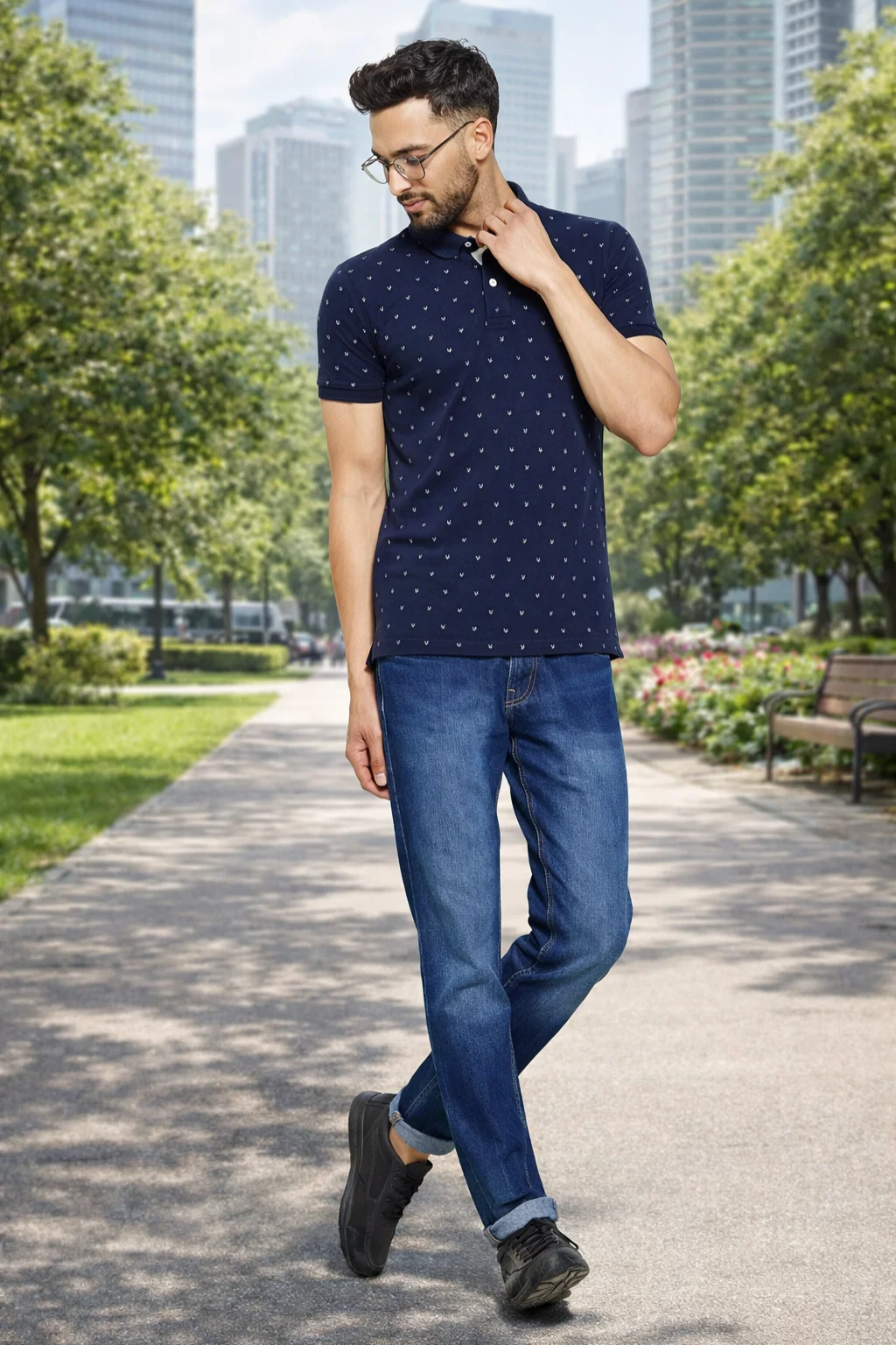 Camey Printed T-Shirts – Stylish Men's Fashion Online | Men's Printed Half Sleeves Cotton Front Button T-Shirt
