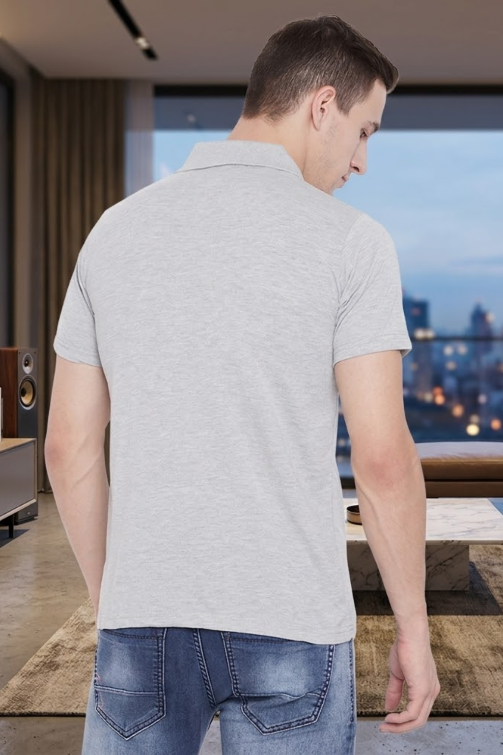 Mens Half Sleeve Plain Polo Tshirt