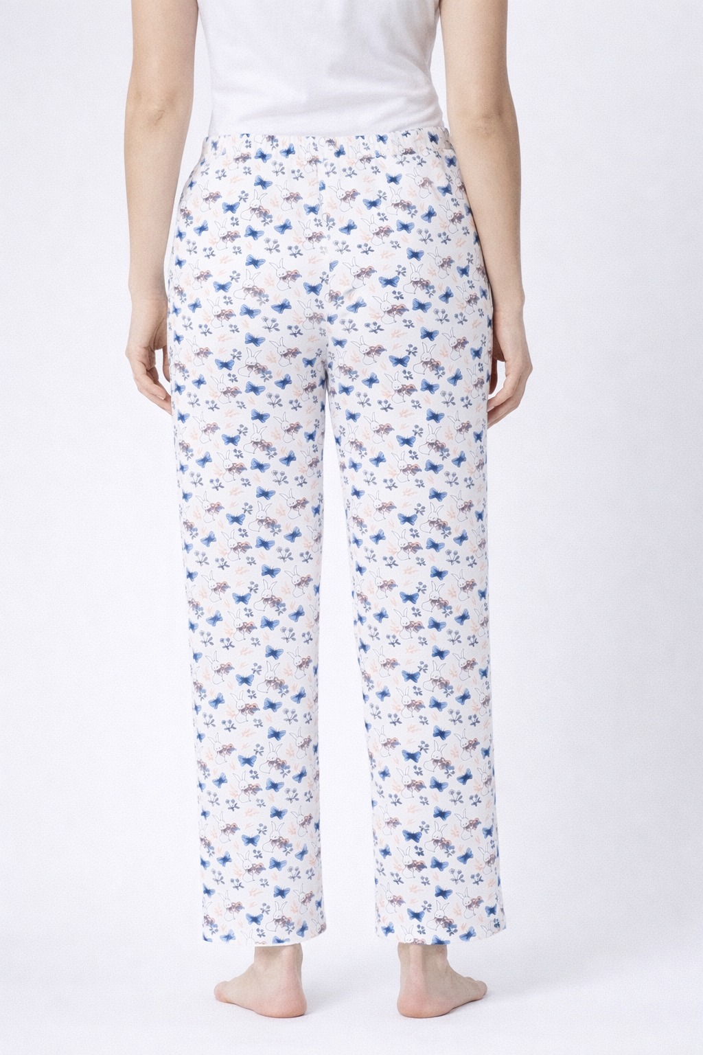 Camey Women's Printed Pyjama Pants, Floral Pattern, Sleepwear