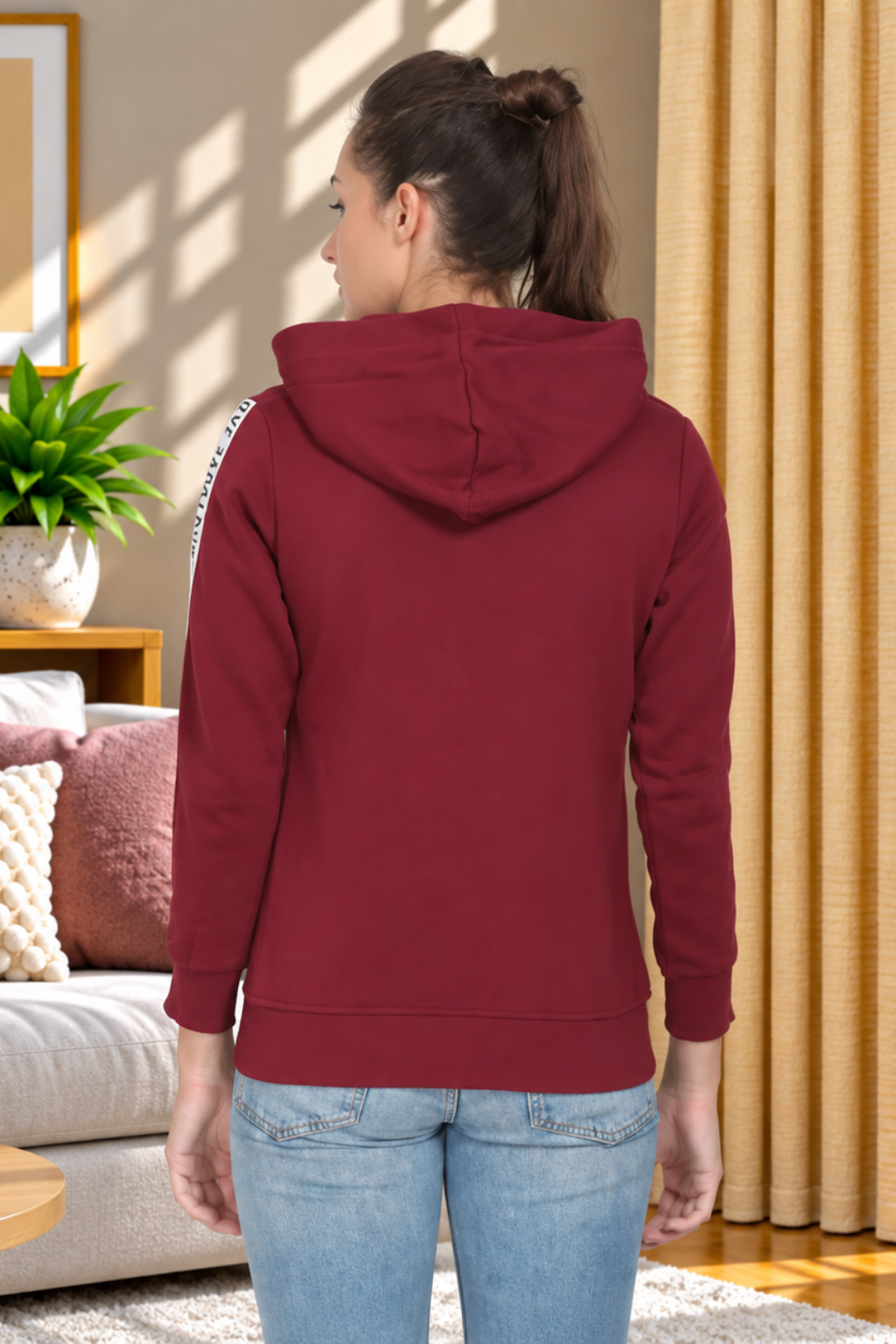 Front open Sweatshirt Hoodie For Women