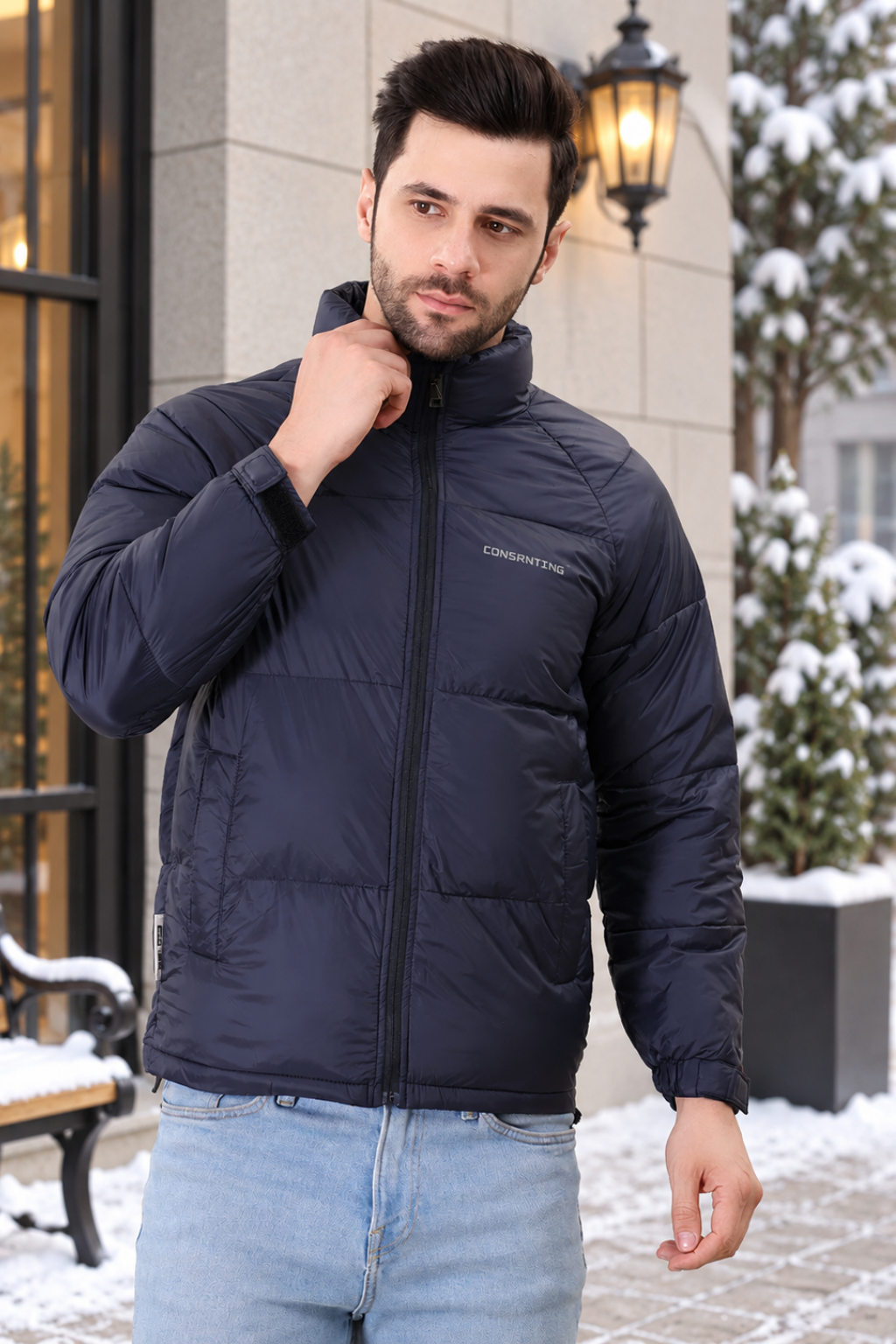 Men's Stand Collar Puffer Jackets