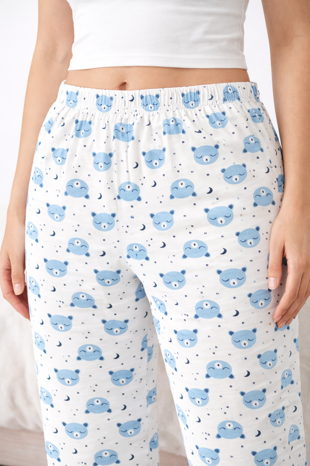 Camey Women's Printed Pyjama Pants, Floral Pattern, Sleepwear