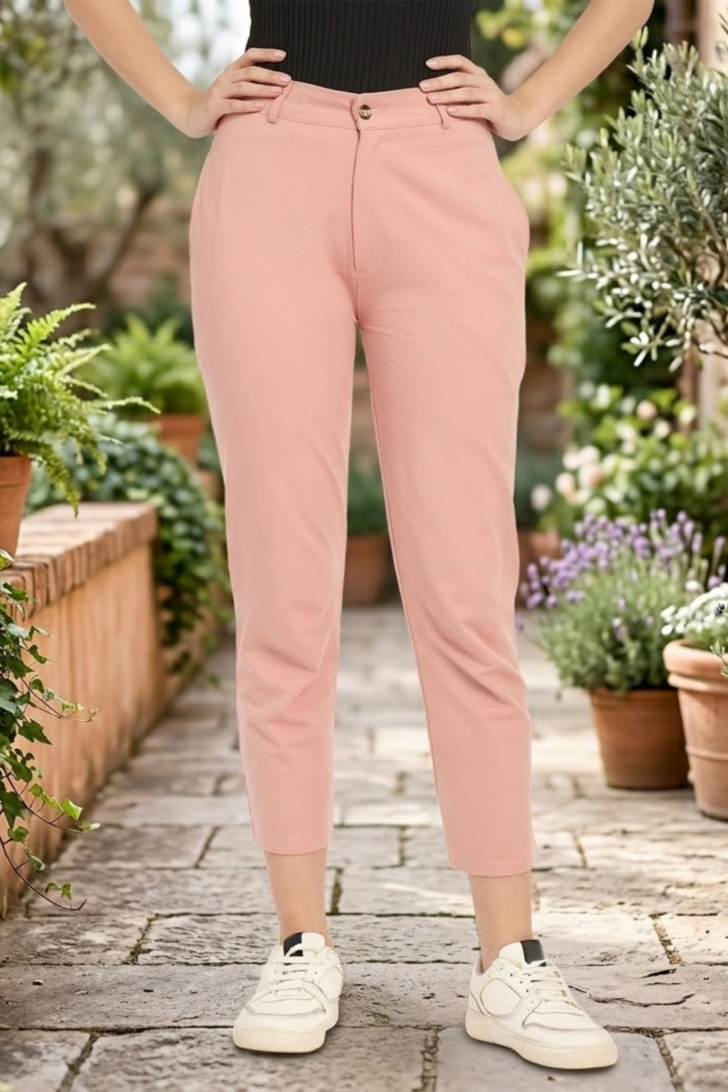 Women’s Slim Fit Pants, Pink