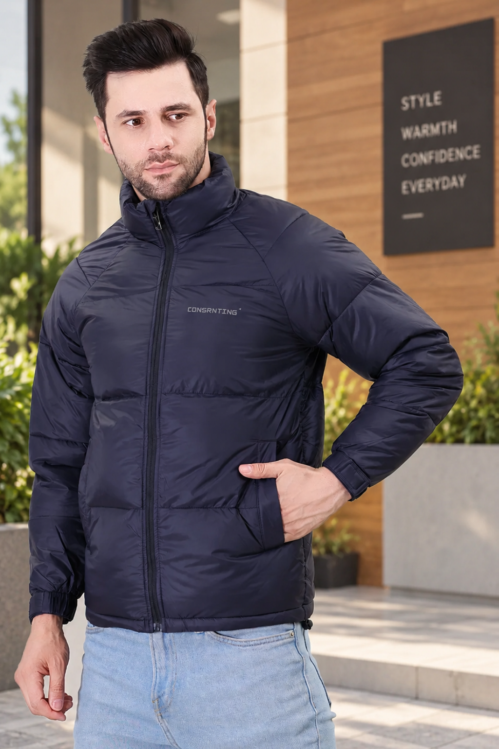 Men's Stand Collar Puffer Jackets