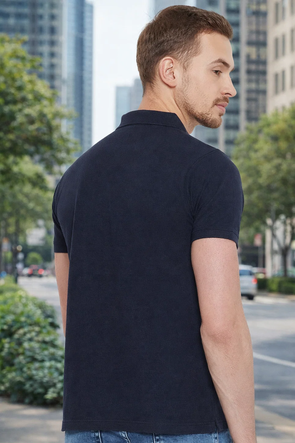 Camey Round Neck T-Shirts – Best Casual Wear for Men | Camey Men's Cotton Matte Polo Collar T-Shirt