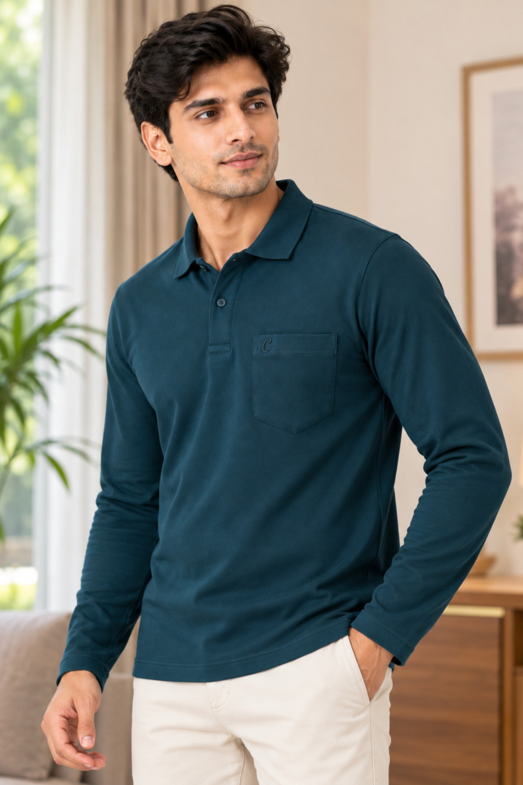 Men's Matty Polo T-Shirt For Men with Pocket | Full Sleeve T-Shirt For Men