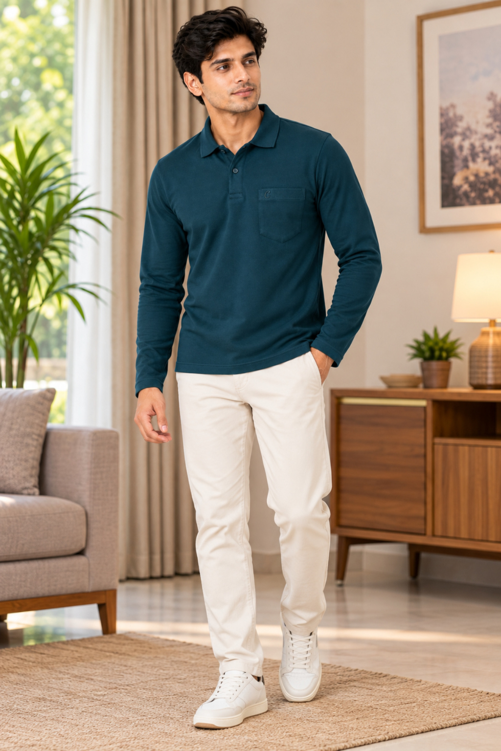 Men's Matty Polo T-Shirt For Men with Pocket | Full Sleeve T-Shirt For Men