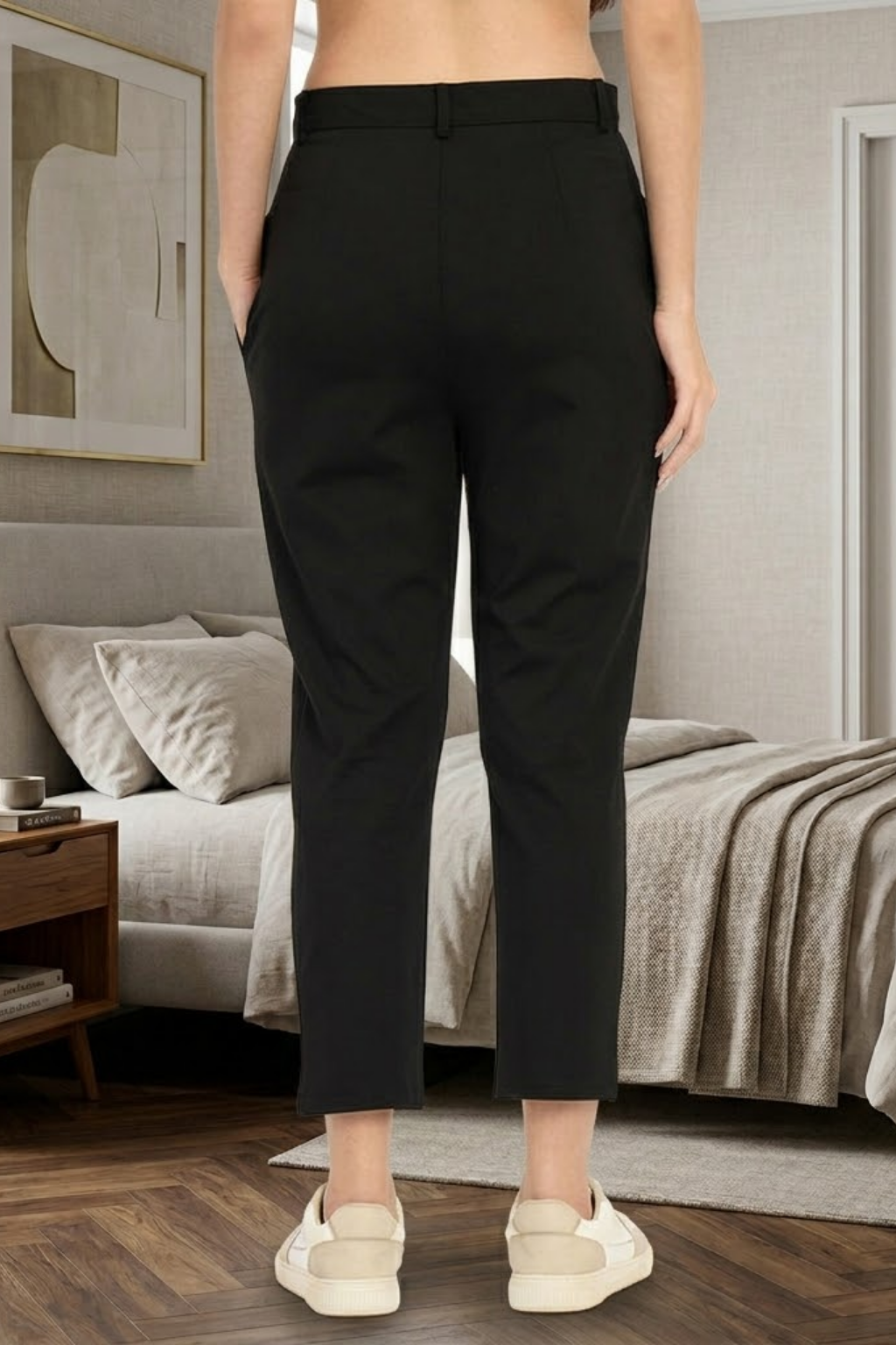 Women’s Slim Fit Pants, Black