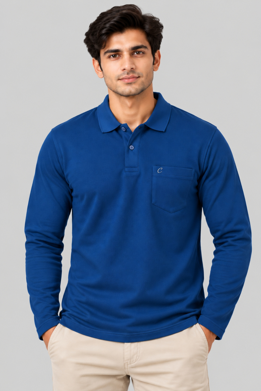 Men's Matty Polo T-Shirt For Men with Pocket | Full Sleeve T-Shirt For Men