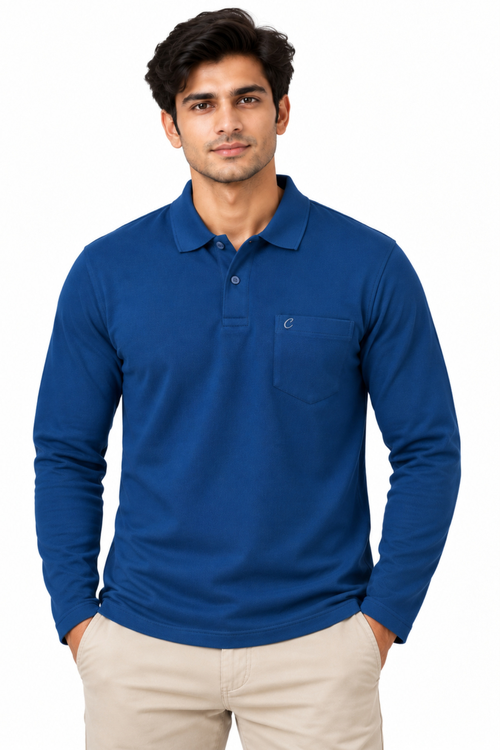 Men's Matty Polo T-Shirt For Men with Pocket | Full Sleeve T-Shirt For Men