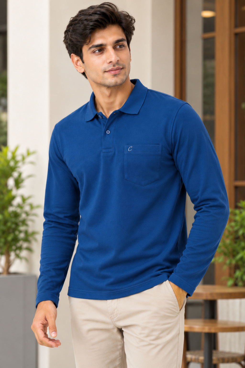 Men's Matty Polo T-Shirt For Men with Pocket | Full Sleeve T-Shirt For Men