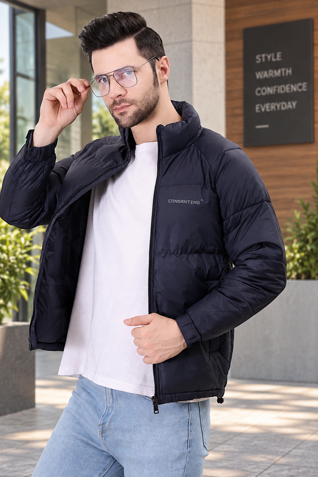Men's Stand Collar Puffer Jackets