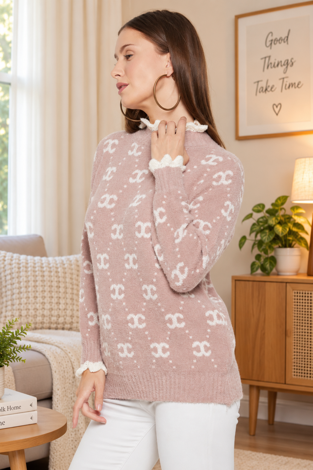 Women Woolen winter full sleeve high Neck top|Sweater
