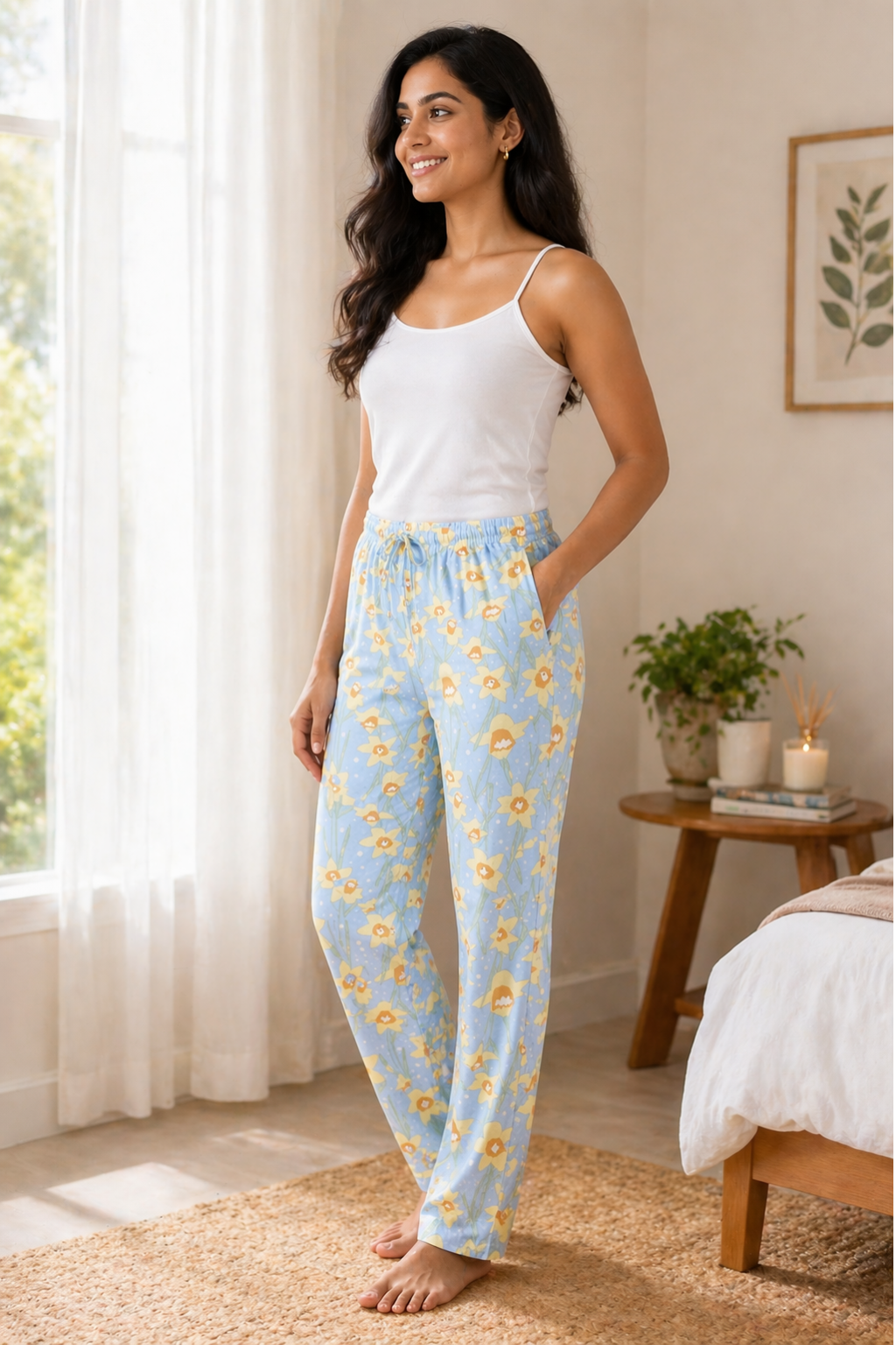 Camey Women's Printed Pyjama Pants, Lounge wear, Sleepwear