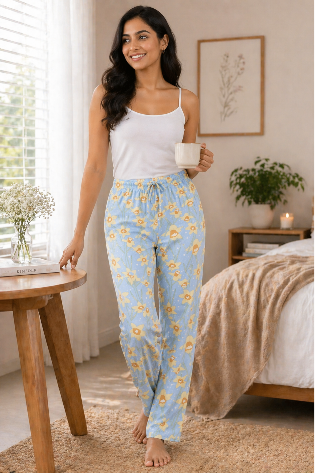 Camey Women's Printed Pyjama Pants, Lounge wear, Sleepwear