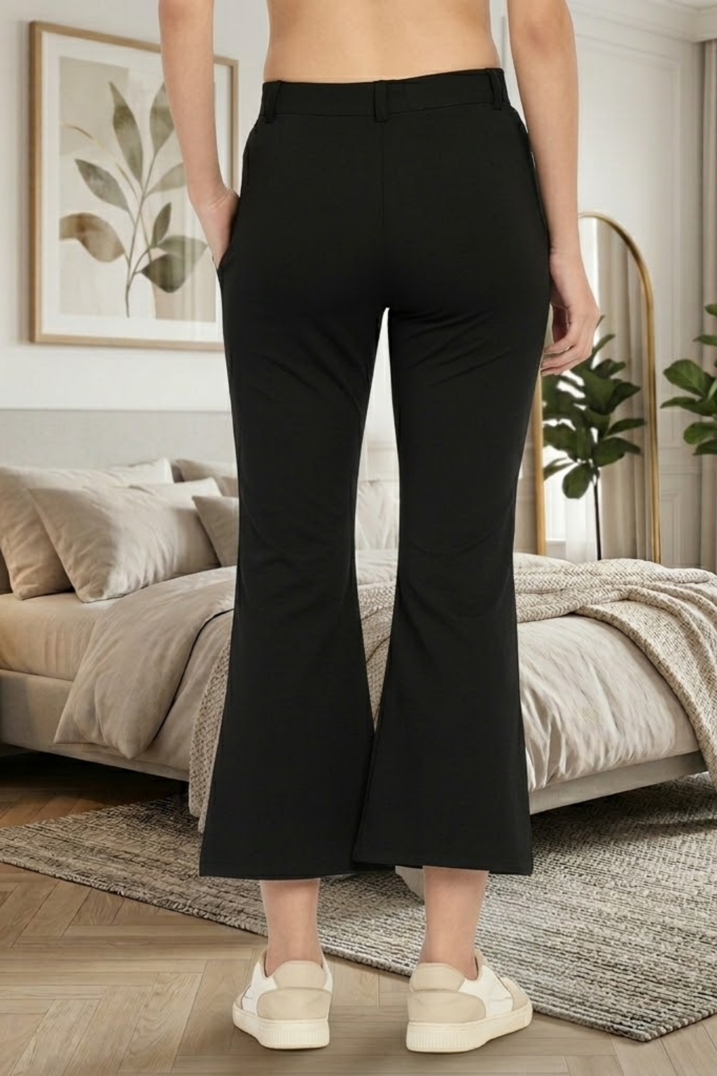 Women’s Flared Pants, Black