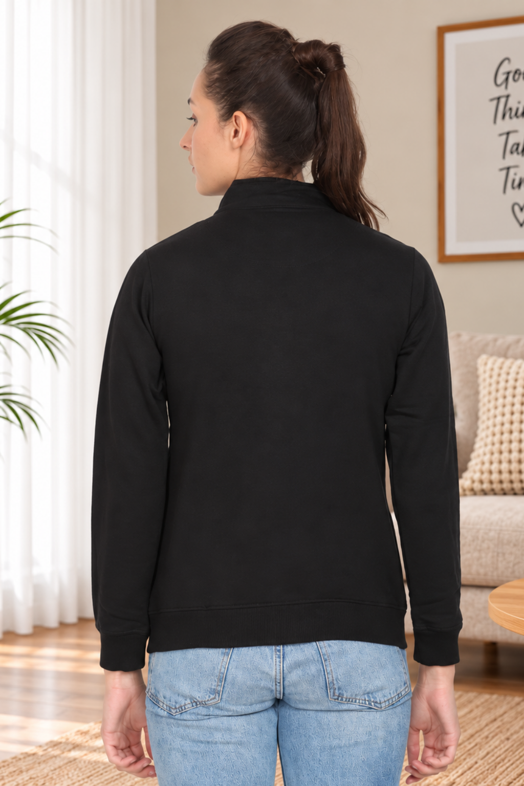 Sweatshirt Zipper for Women