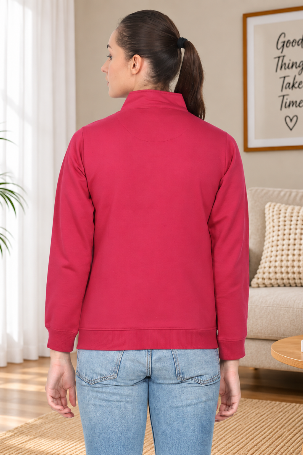 Sweatshirt Zipper for Women