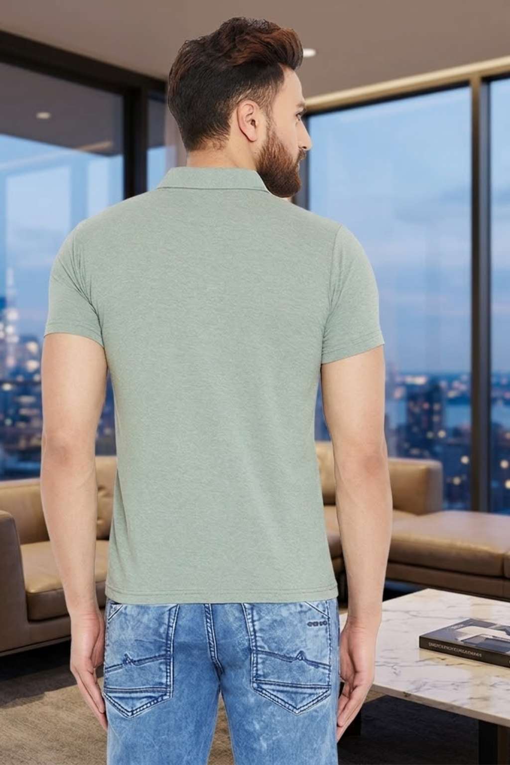 Camey Men's Graphic Tees – Strong Prints, Soft Cotton| Mens Half Sleeve Plain Polo Tshirt