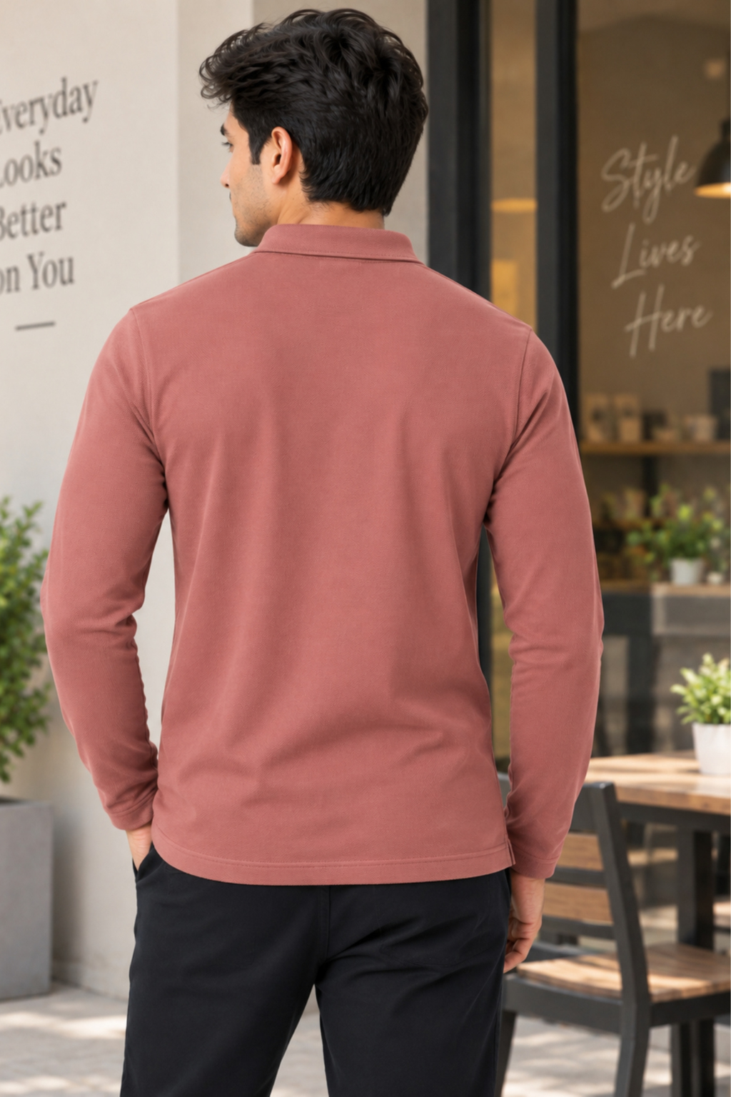 Men's Matty Polo T-Shirt For Men with Pocket | Regular Fit | Full Sleeve Casual T-Shirt For Men