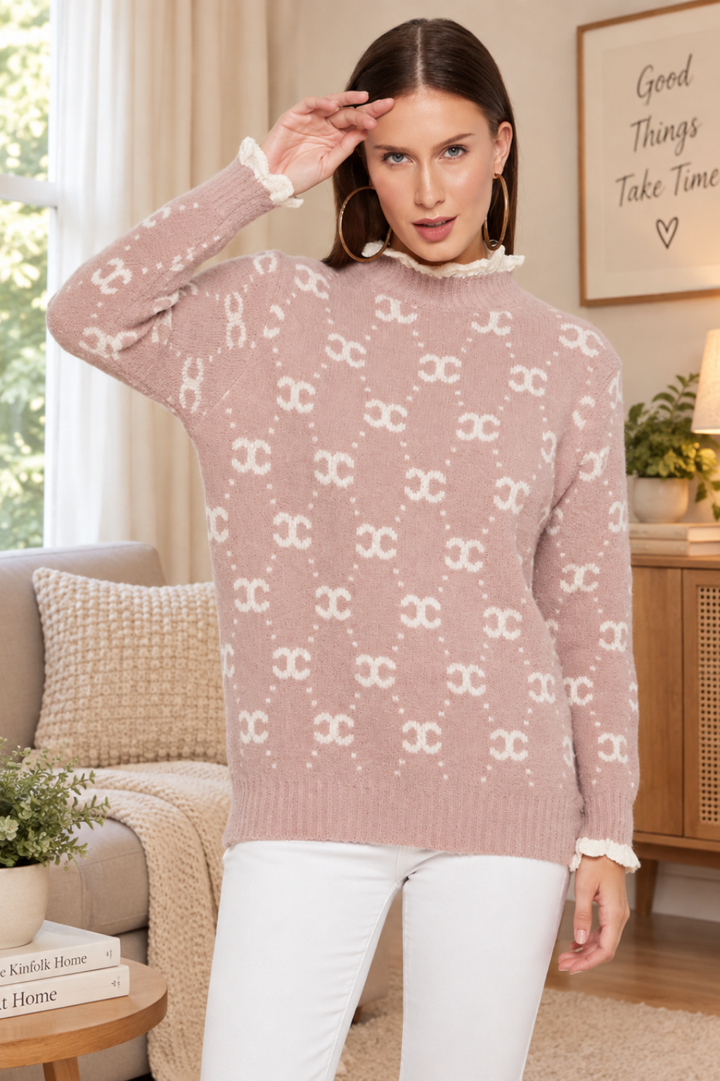 Women Woolen winter full sleeve high Neck top|Sweater