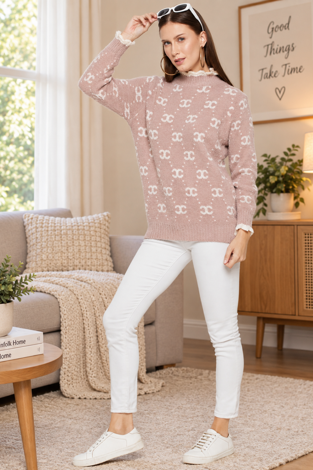 Women Woolen winter full sleeve high Neck top|Sweater