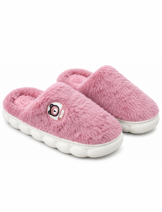 Camey Women’s Plush Indoor Slippers with Cute Prints | Soft Winter Home Slippers