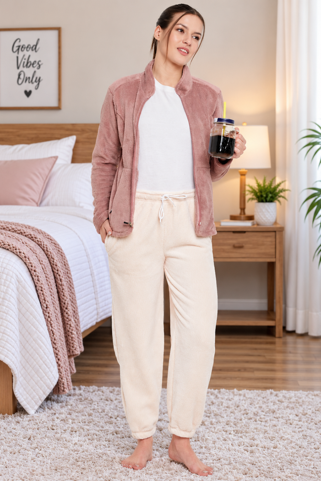 Women's Winter Soft & Warm Jacquard Lower | Pyjama with 2 side pockets