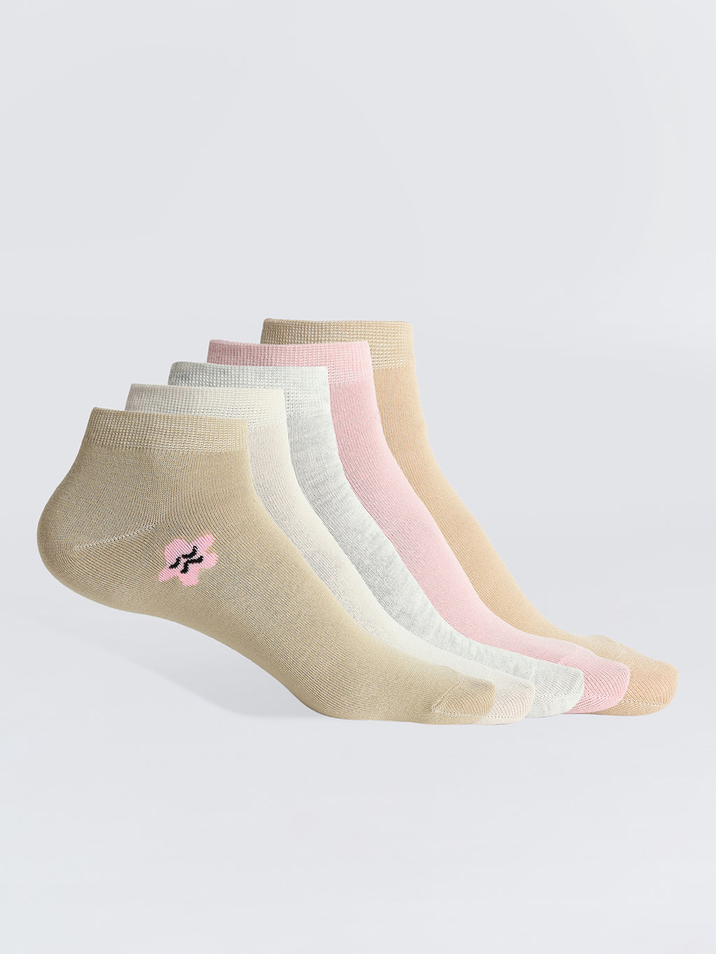 Women's Snicker Socks, Pack of 5, Multicolours