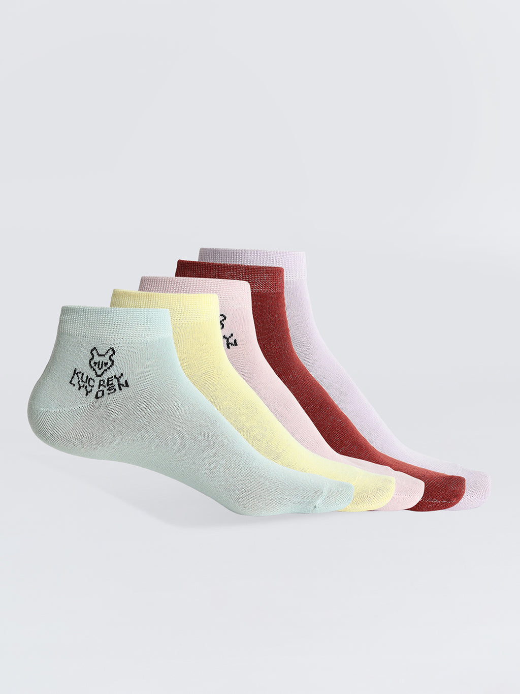 Camey No-Show Socks – Invisible Comfort for Ladies | Women's Snicker Socks, Pack of 5, Multicolours