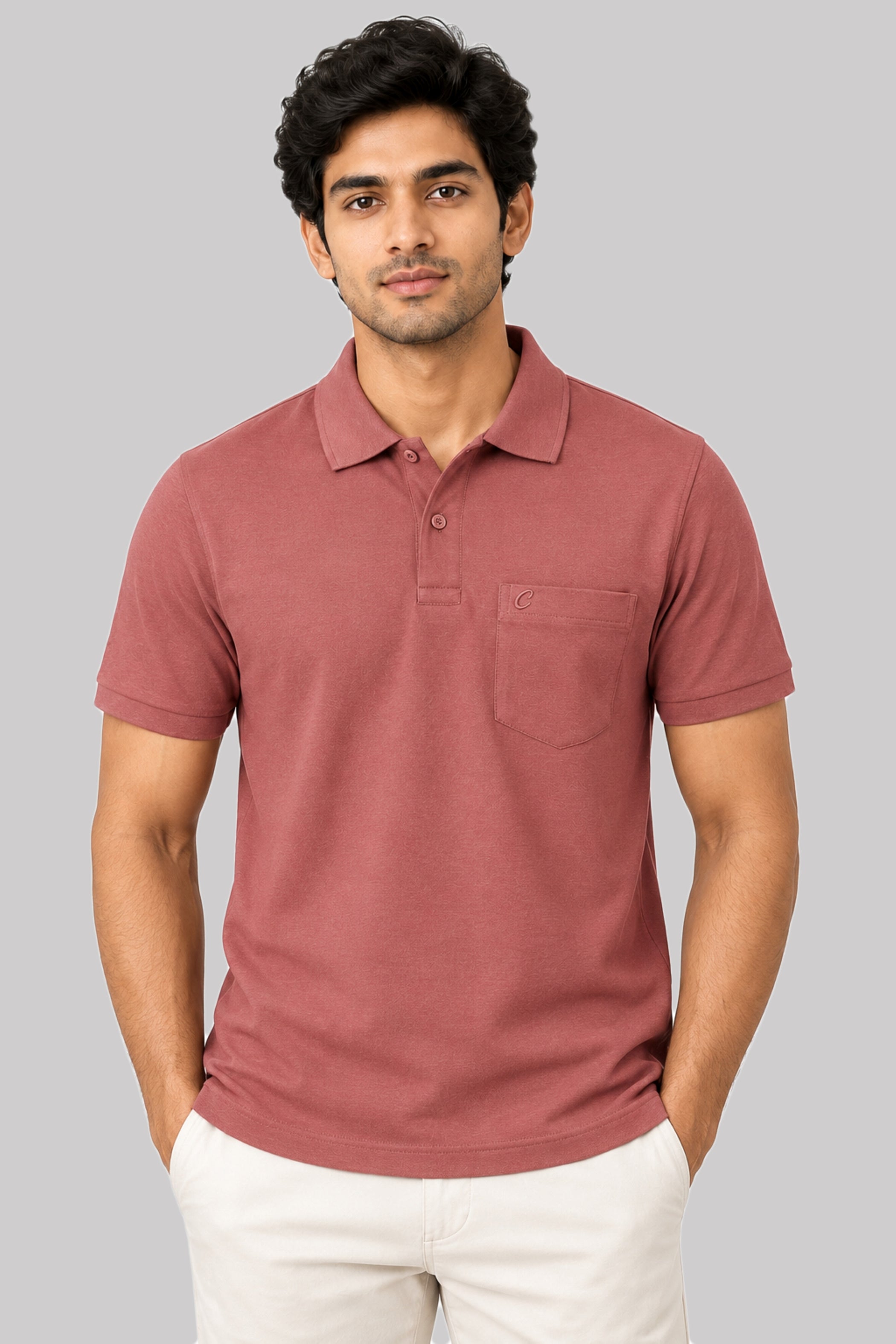 Men's Polo T-Shirt | Regular Fit Matty Fabric T-Shirt | Half Sleeve Collar Neck Polo T-Shirt for Men with Chest Pocket